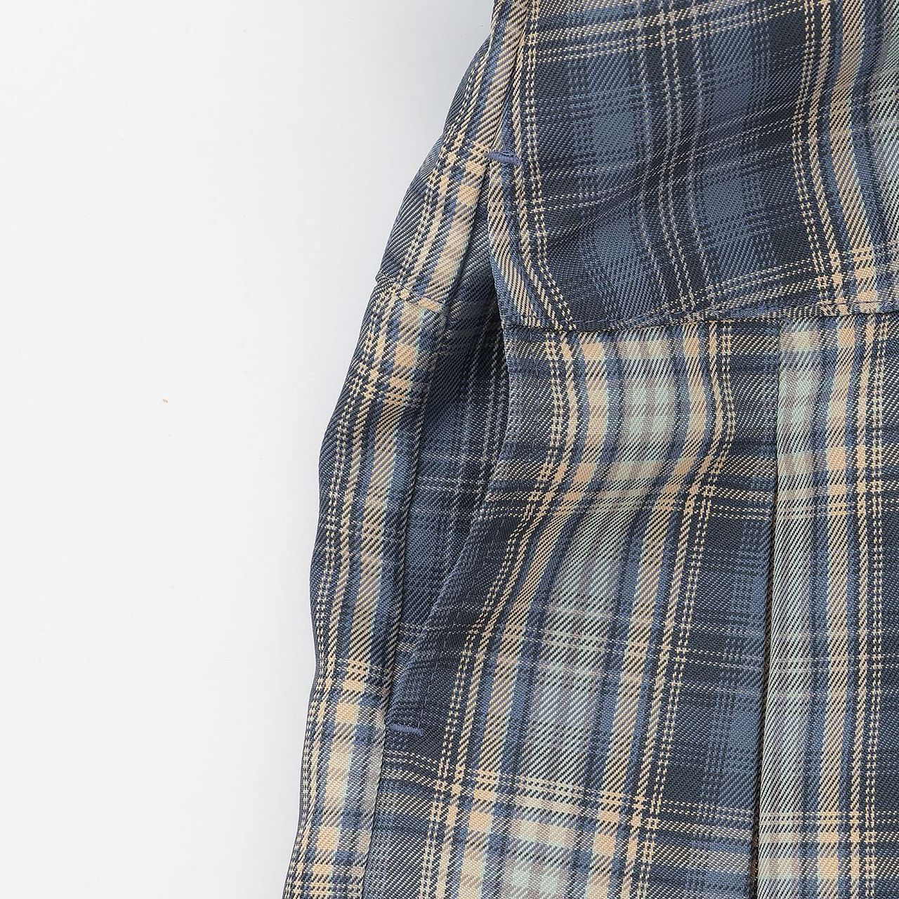[Easy Care] Check Pleated Skirt with Belt,Pink, large image number 20