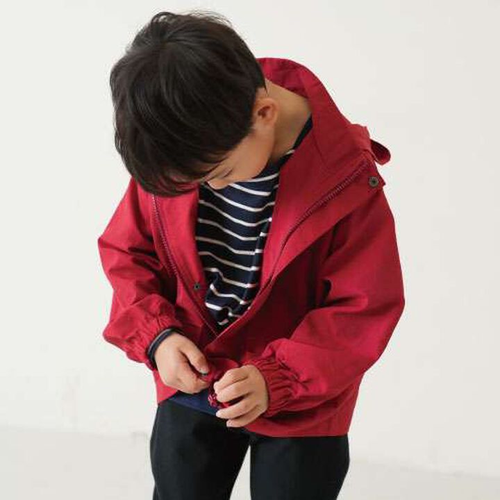 Stand Collar Windbreaker,Red, medium image number 27