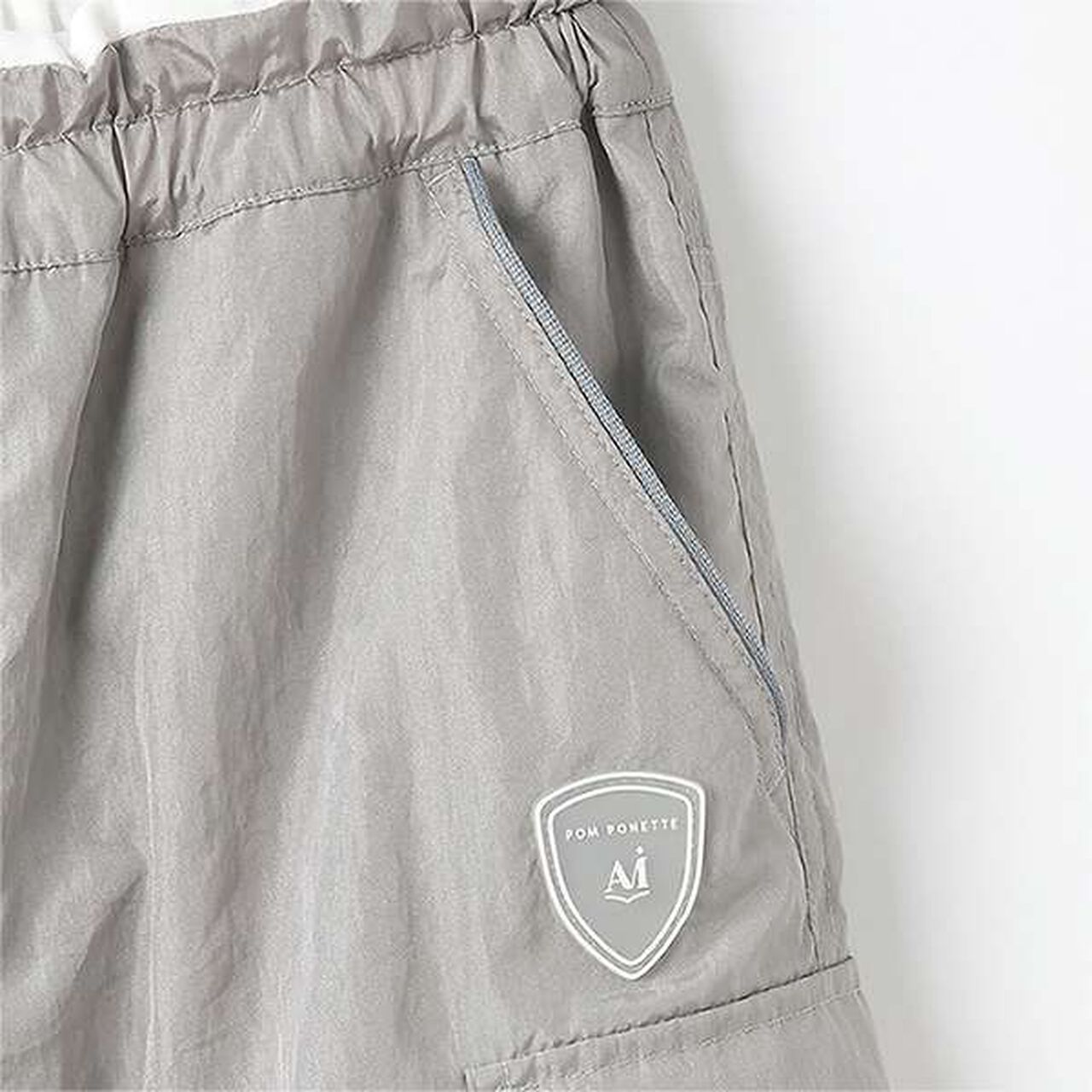 [AMI] Shiny Track Pants,Silver gray, large image number 14