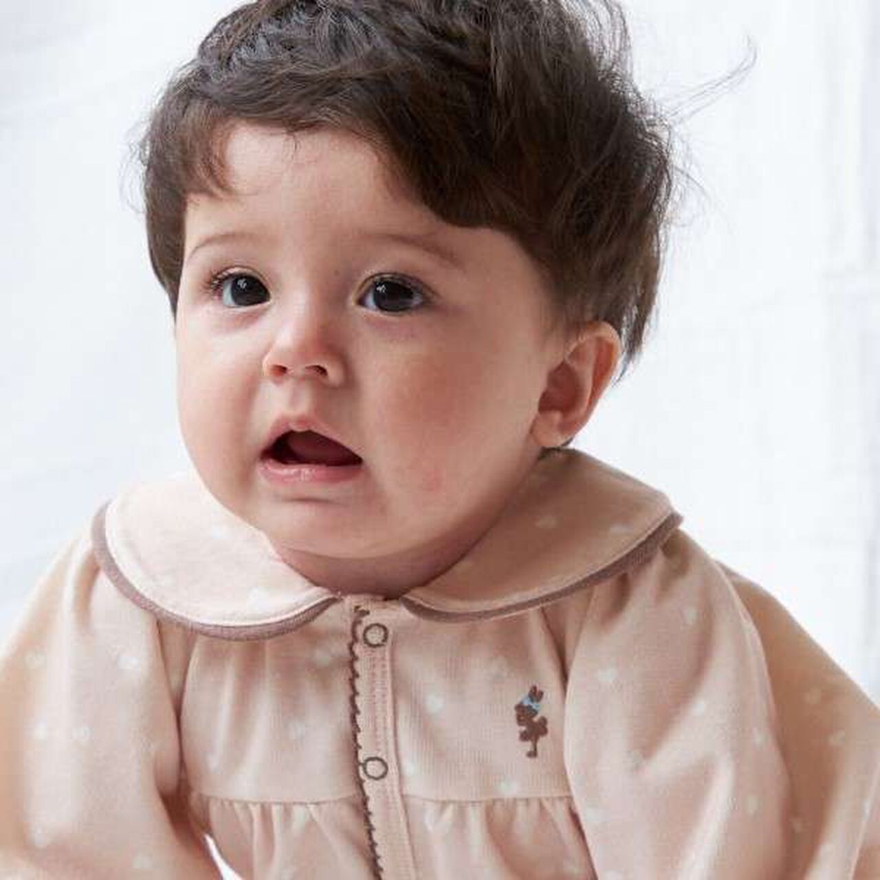 KP Heart Print Coverall,Beige, large image number 3