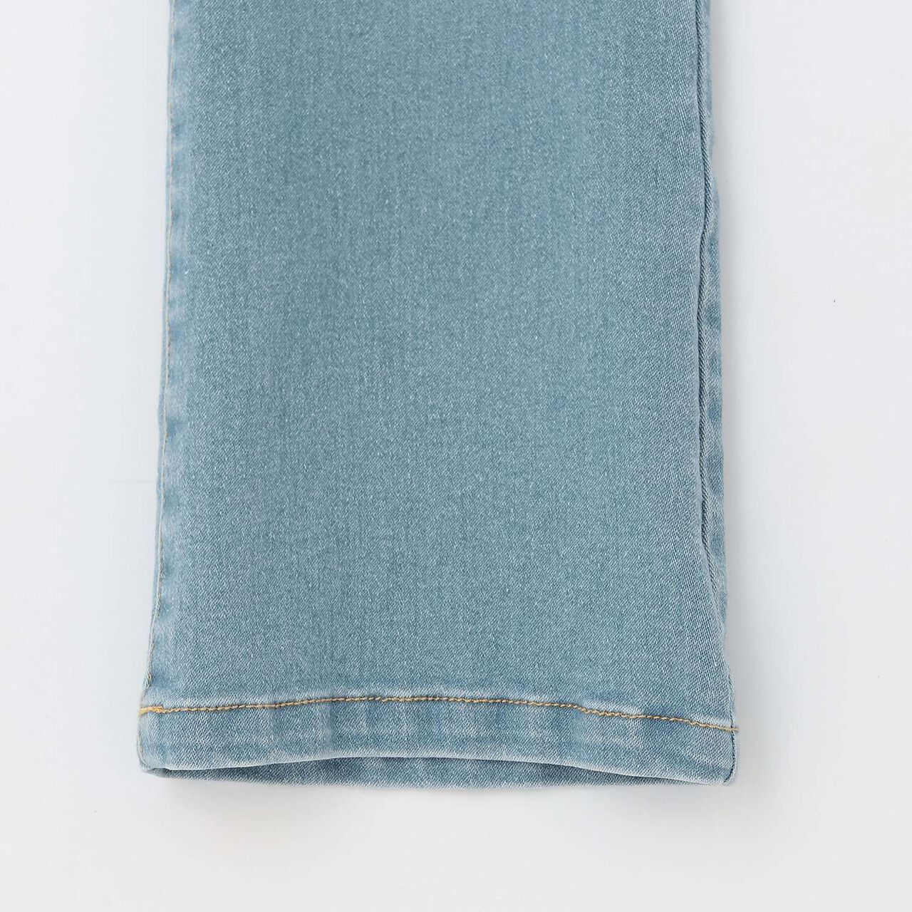 Beautiful Silhouette Stretch Heart Pocket Flare Denim Pants,Blue, large image number 8