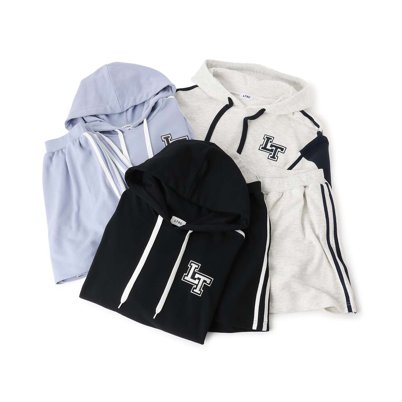 [LTXC] Long-Sleeve Line Parka Setup,Black, large image number 10