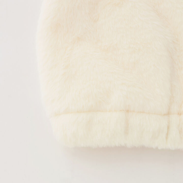 [milky coast] Cat Ear Fur Hoodie,Ivory, medium image number 21