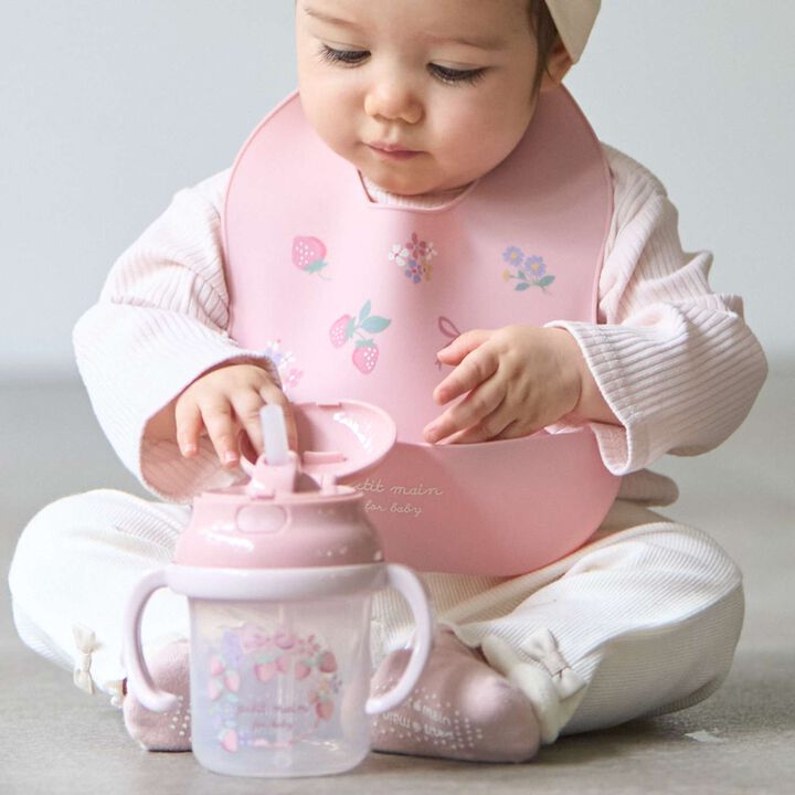 嬰幼兒用矽膠圍兜,中藍色, medium image number 1