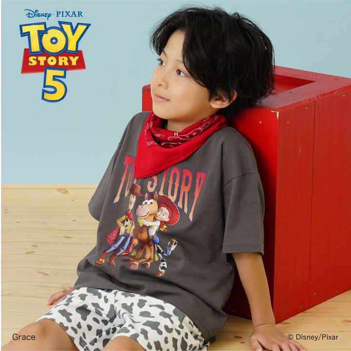 [Disney-Pixar-Toy Story] Toy Story Group Art Wide Short-Sleeve T-Shirt,, medium