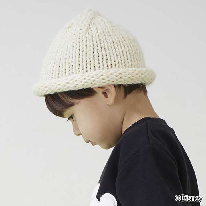 Low Gauge Roll Knit Hat,Lavender, medium image number 4
