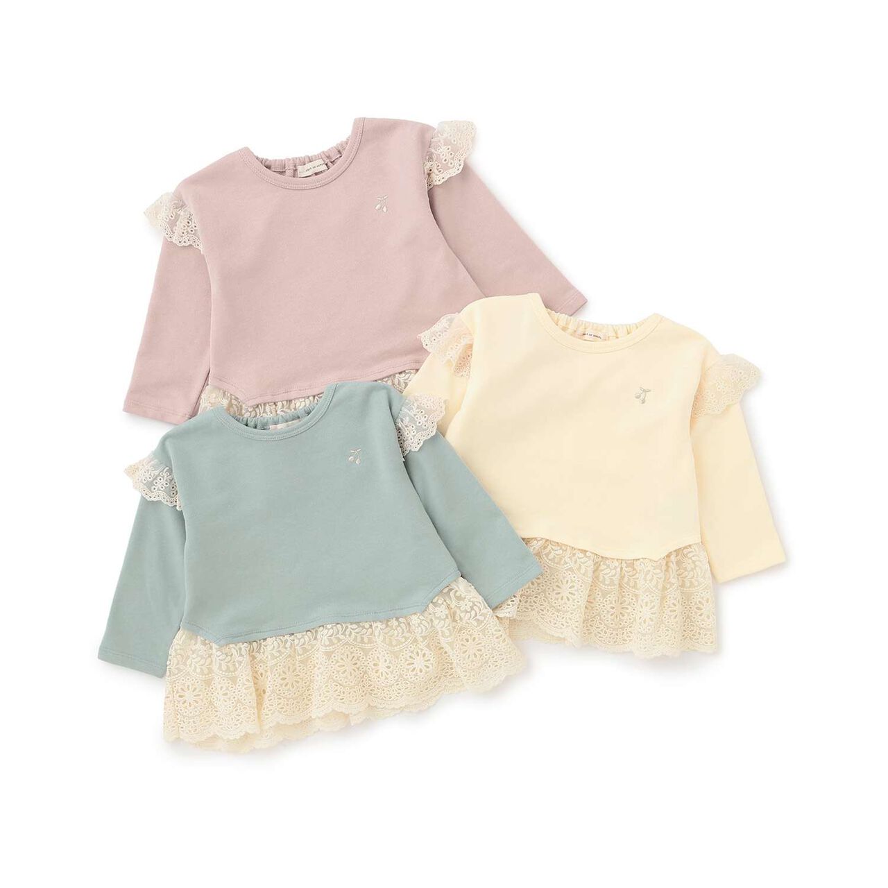 Tunic with Tulle Lace Hem,Pearl white, large image number 8