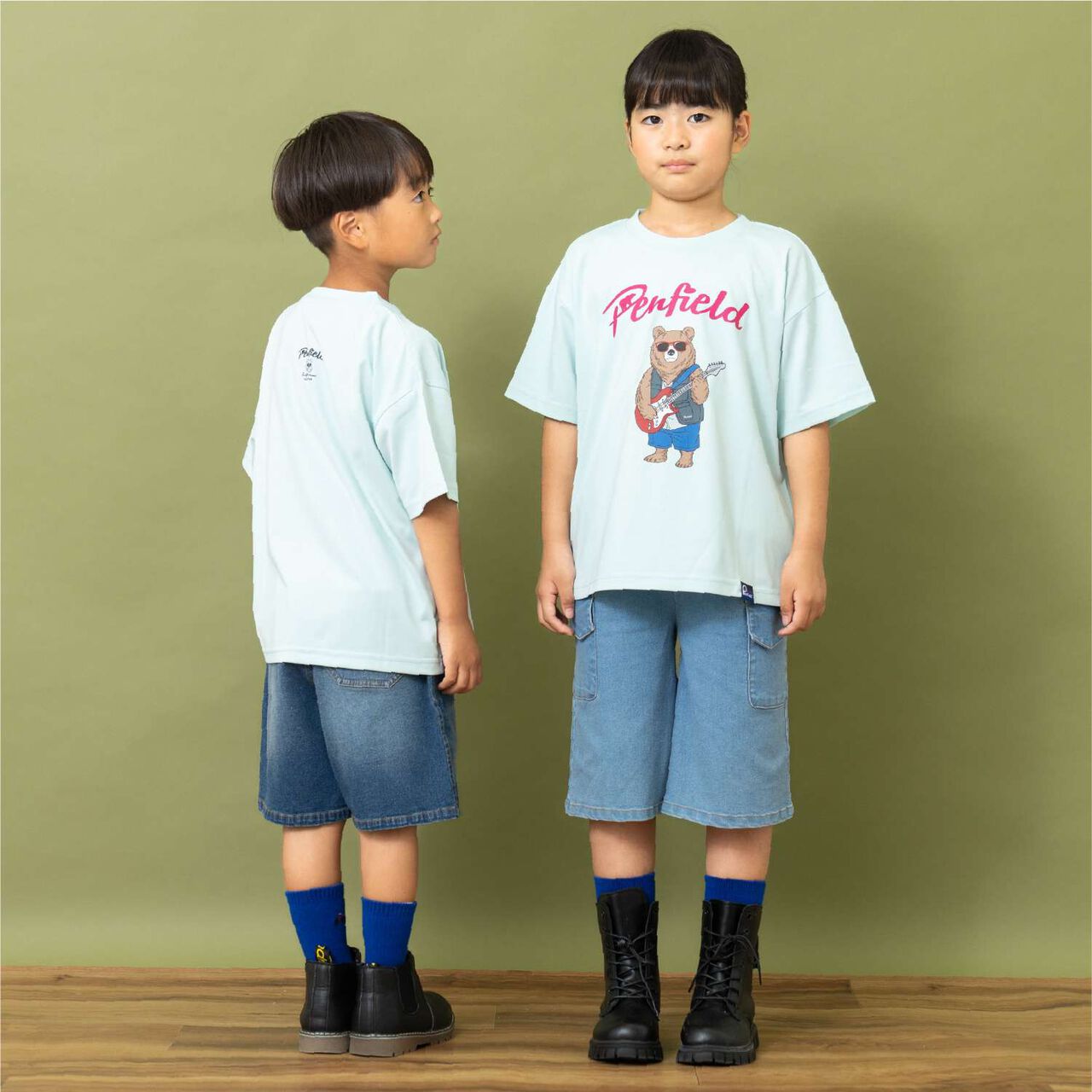 [Penfield] Kids Assorted Bear Short Sleeve T-Shirts [Parent-Child Matching] [Cool Touch],Off white, large image number 6