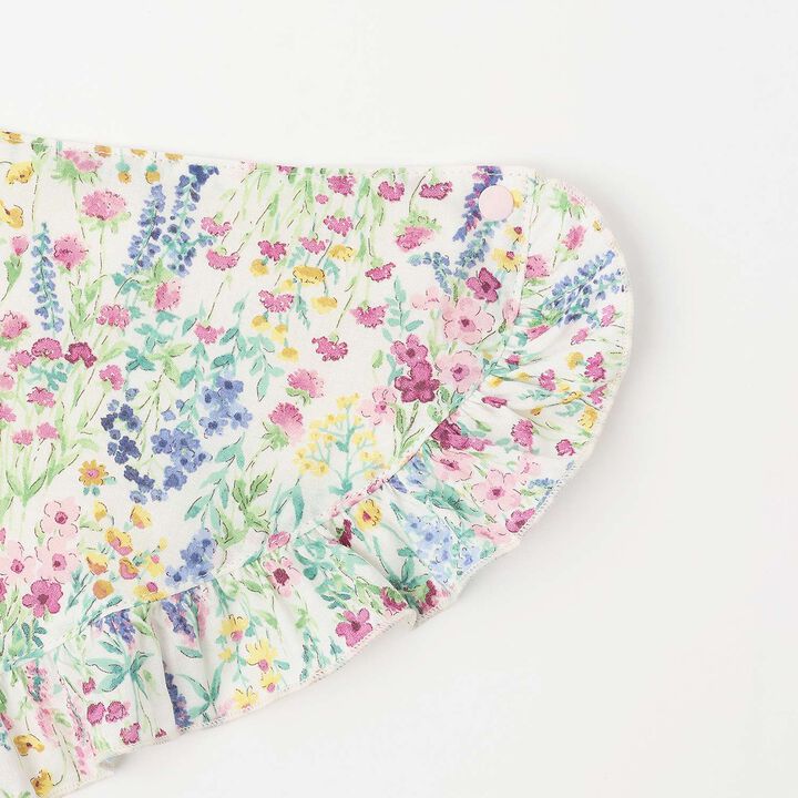 Botanical Flower Bib & Bloomers Set [Made in Japan],Pink, medium image number 3