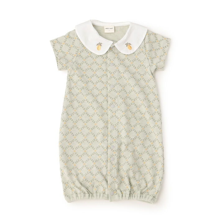 Fruits Collar Embroidered 2WAY Romper,, medium