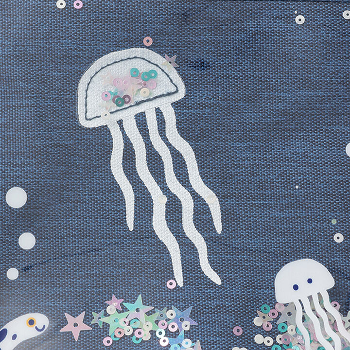 Sea Creature Small Shoulder Bag,Navy, medium image number 4