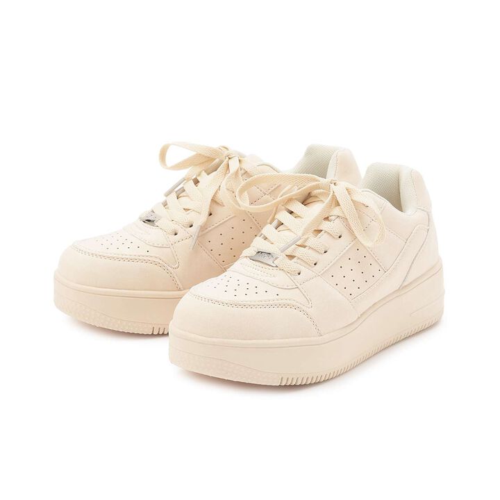 [LTXC] Lightweight Thick-Soled Court Sneakers,Black, medium image number 6