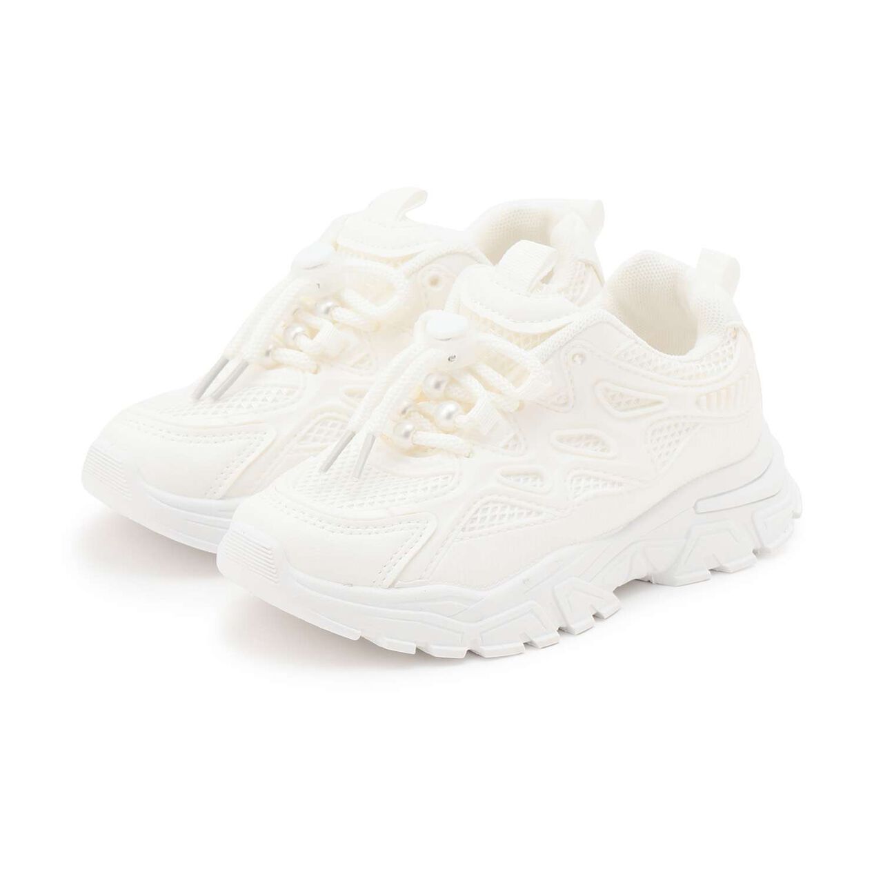 Pearl-Accented Sneakers [Kids] [Girls],Pink, large image number 4