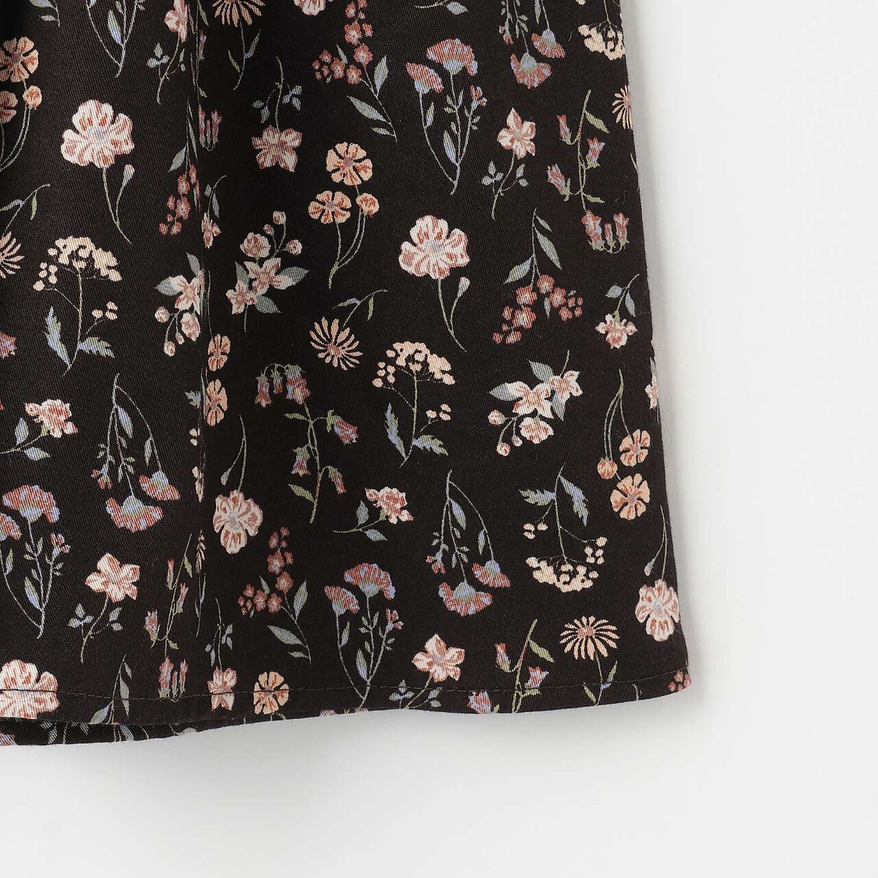 Floral Pattern Docking One-Piece Dress,Milky white, large image number 5