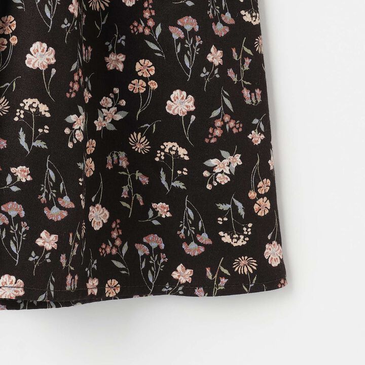 Floral Pattern Docking One-Piece Dress,Milky white, medium image number 5