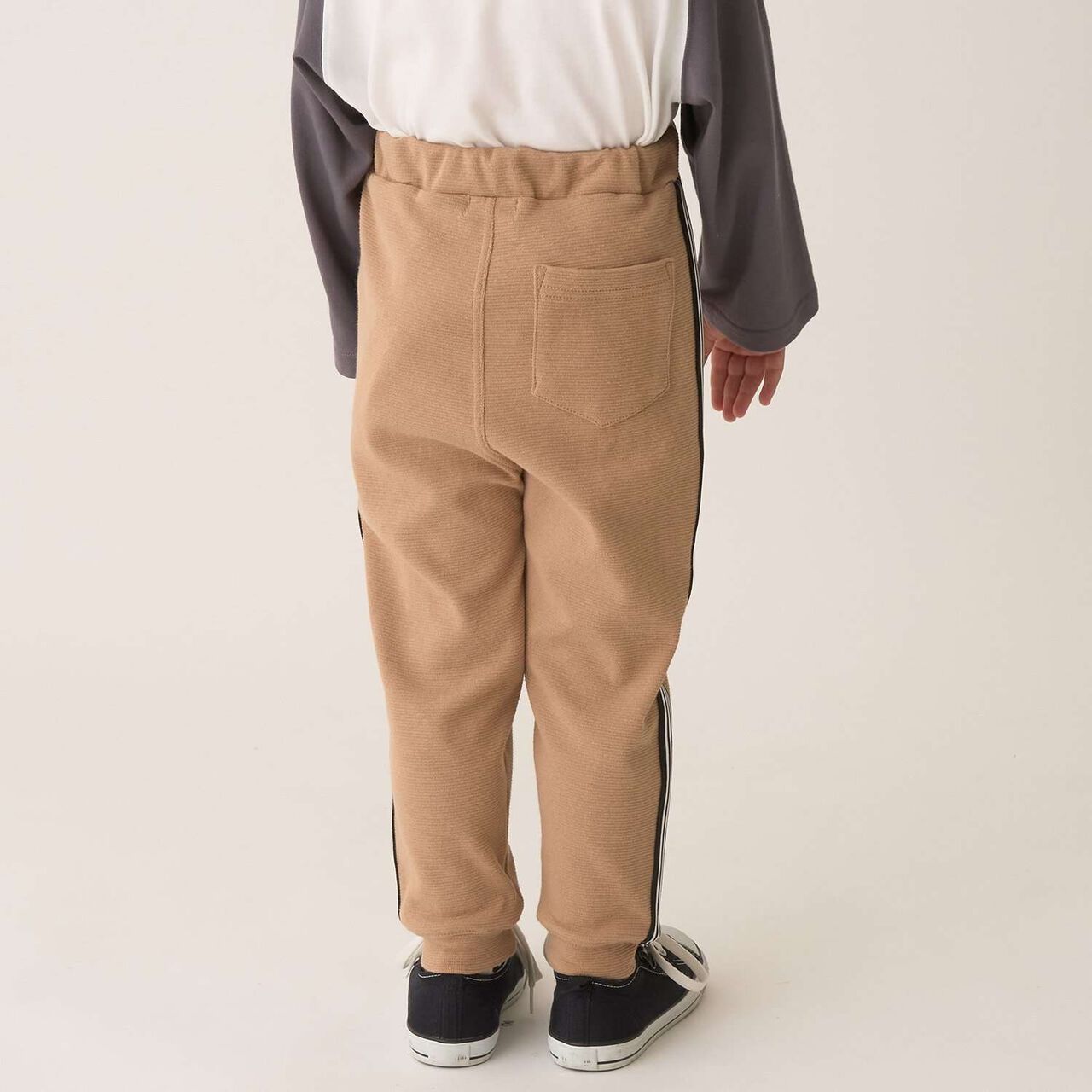 Tomo Pants with Side Line Tapered Design,Greige, large image number 29