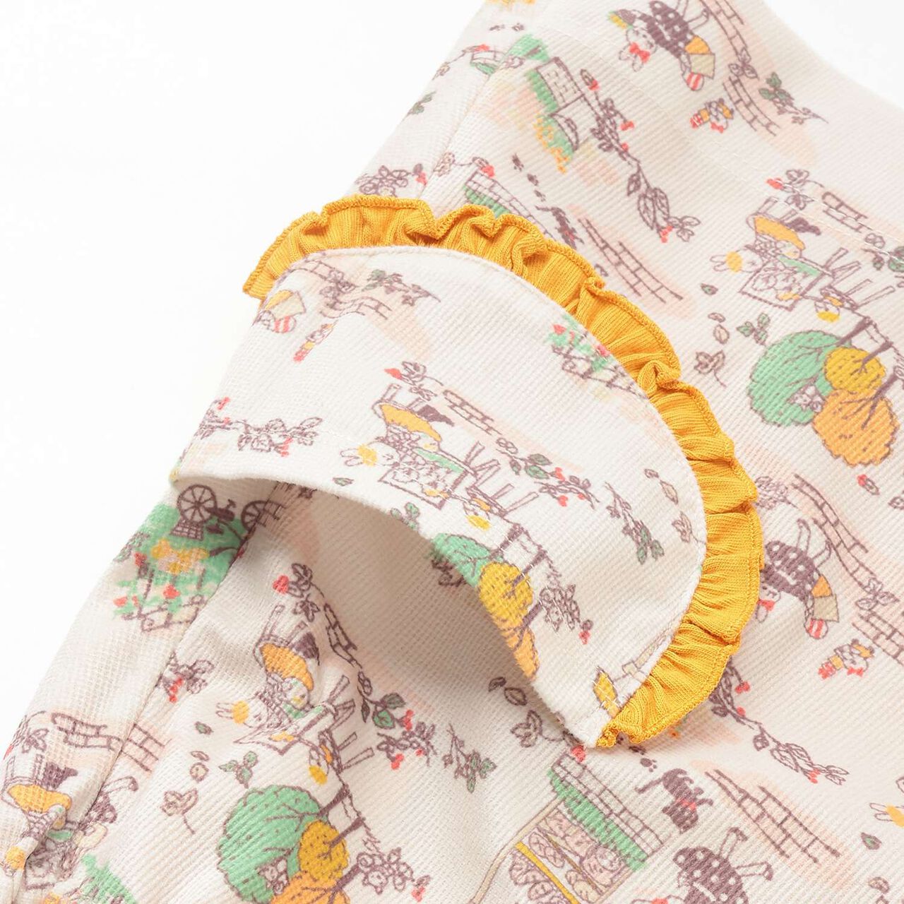 Mimi-chan Autumn Streets Pattern Reversible Jumper Skirt,Orange, large image number 10