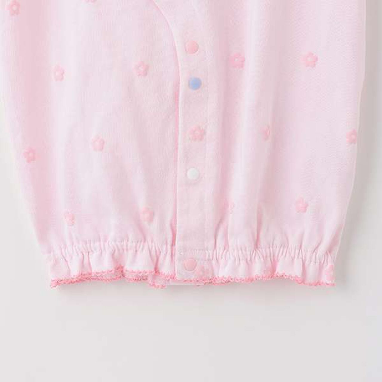 Floral Pattern 2-Way All-in-One with Bunny Embroidery,Light pink, large image number 6