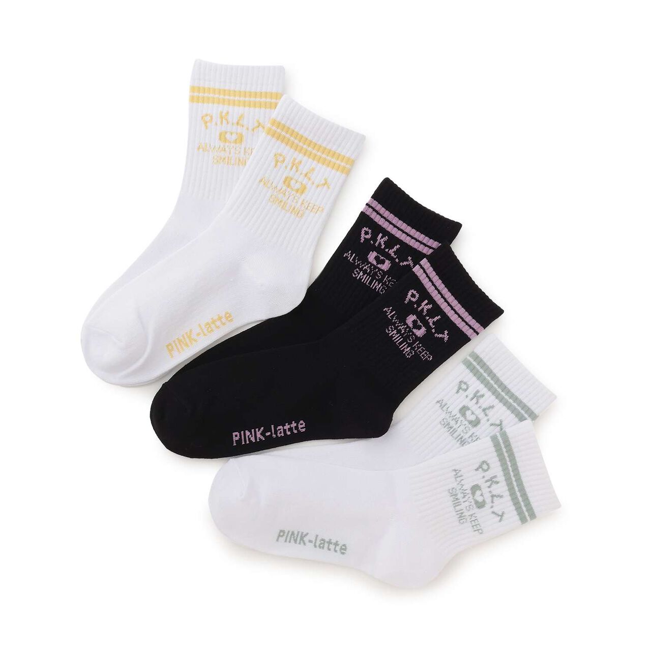 Line Short Socks,Green, large image number 3