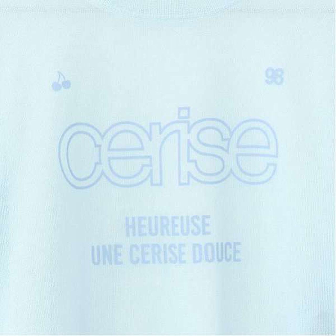 Sheer Knitwear T-Shirt Set,Light blue, large image number 15