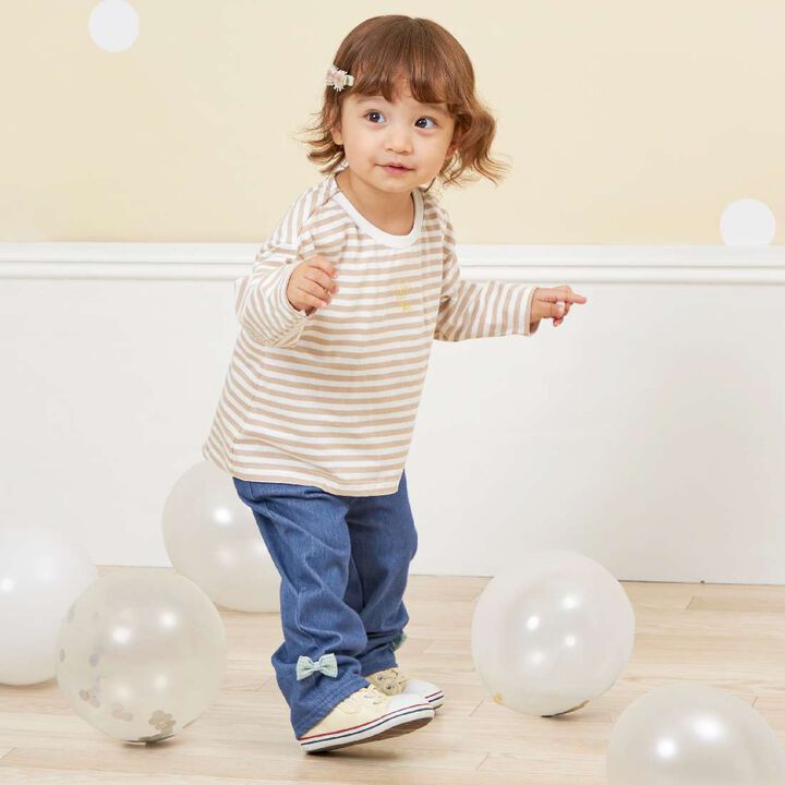 KP Coucou Hem Ribbon Denim-Look Pants (0 to 0),Blue, medium image number 16