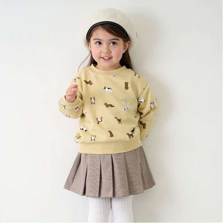 [Link] Double Waist Pleated Skirt-Pants,Brown, medium image number 12