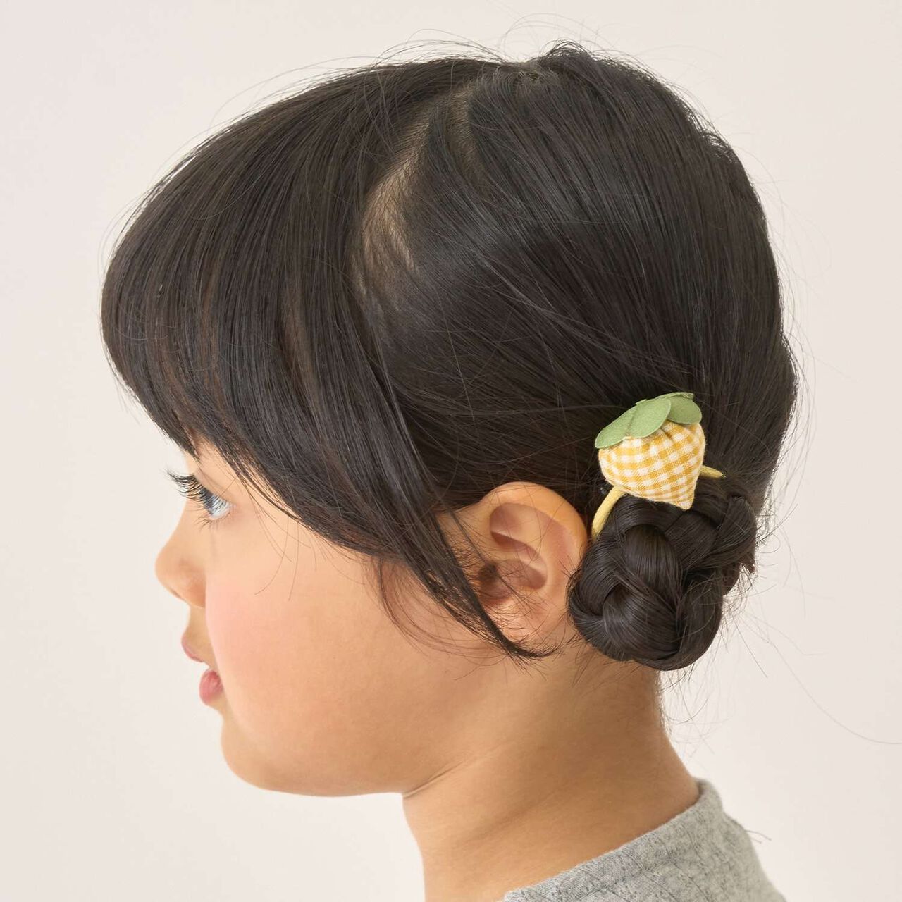 Puffy Strawberry Hair Ties (Set of 2),Yellow, large image number 10