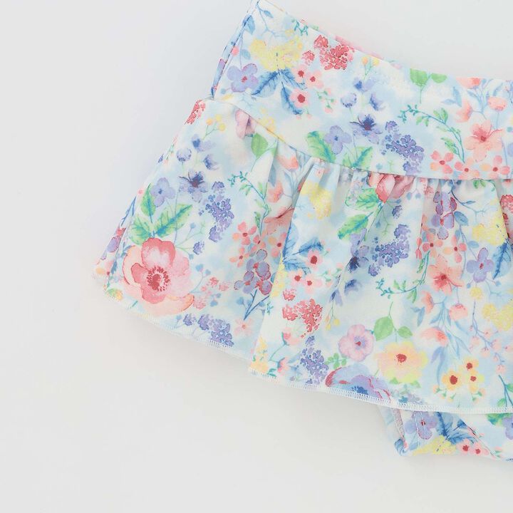 [SWIM] Girls' Floral Pattern Two-Piece Swimsuit [UV Protection],Pink, medium image number 8