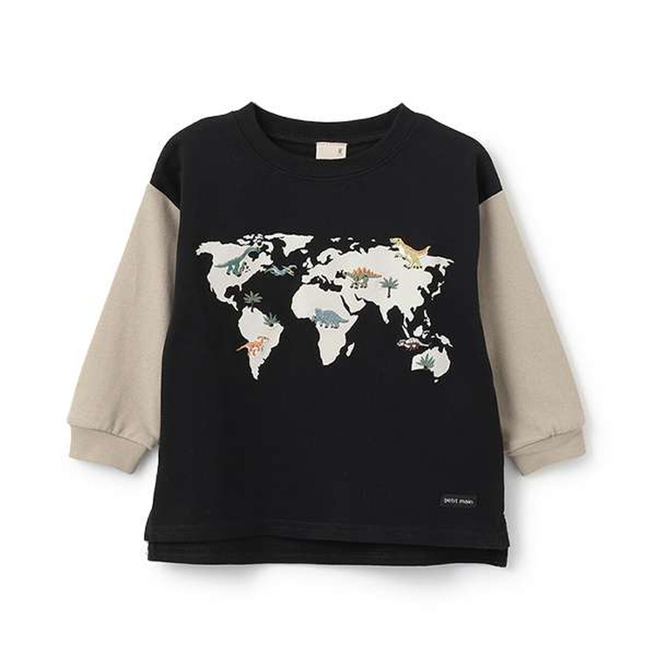 Dinosaur Embroidered Long Sleeve T-Shirt,Khaki, large image number 14