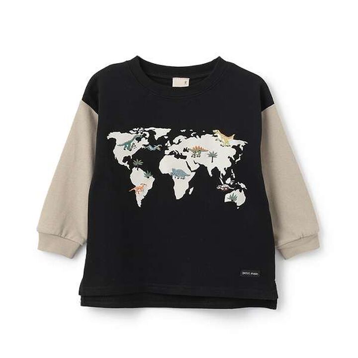 Dinosaur Embroidered Long Sleeve T-Shirt,Khaki, medium image number 14