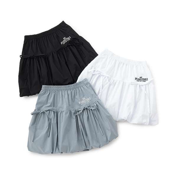 Treat ürself balloon skirt (gray) Check shirts balloon skirt – Treat Ürself