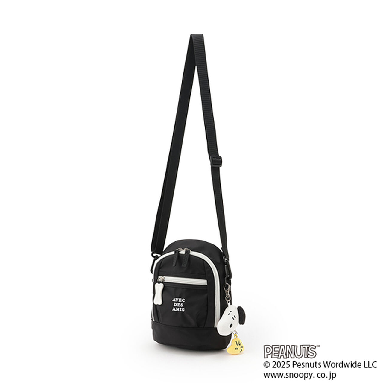 [PEANUTS] Backpack & Shoulder 2 WAY Bag,Black, large image number 1