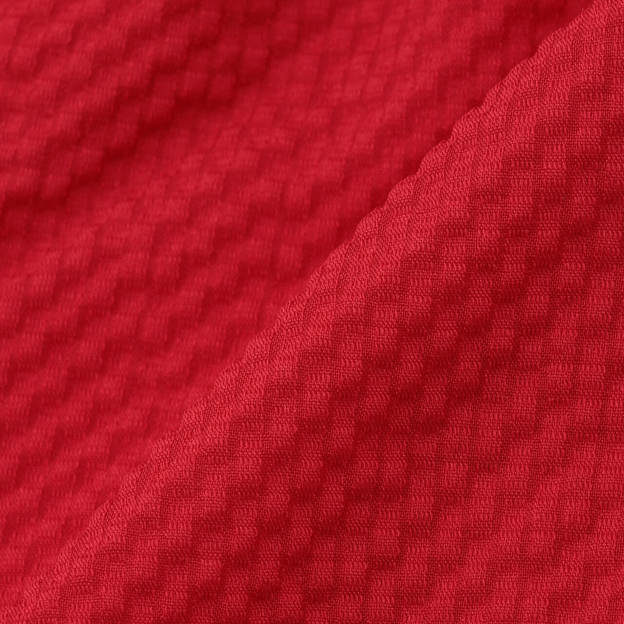 Polyester Seersucker Check Half Shorts,Red, large image number 5