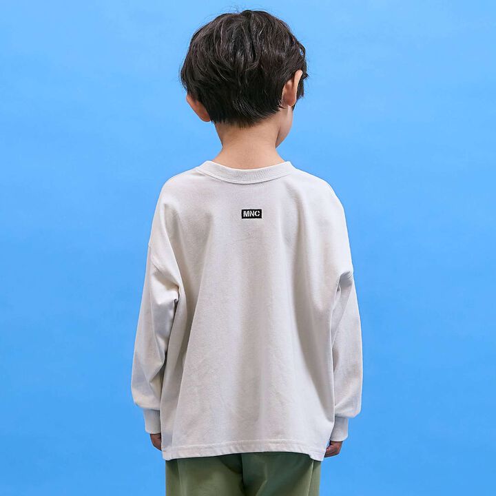 [Anti-Stain & Quick-Dry & Shape Retention] Checker Flag Printed T-Shirt [MNCM],Navy, medium image number 18