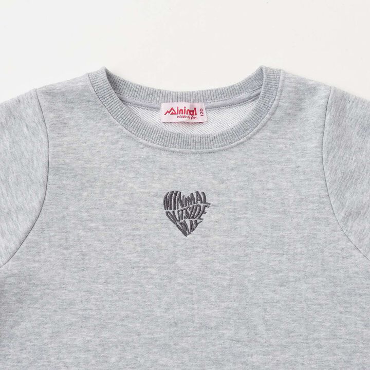 Fleece A-Line One-Point Pullover,Pink, medium image number 2