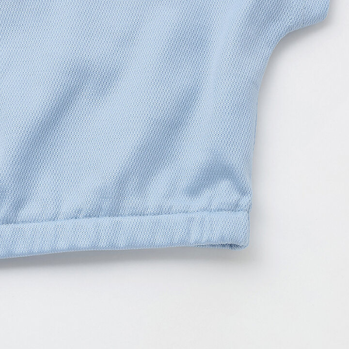 [Stain-resistant and Water-repellent] Layered Look T-Shirt [Barbie],Sax blue, medium image number 5