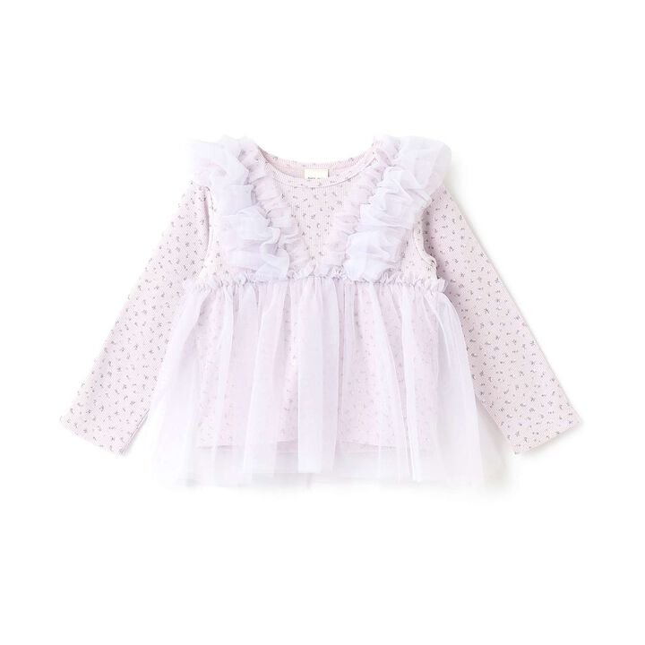 [Link] Tulle Docking Top,Lavender, medium image number 4