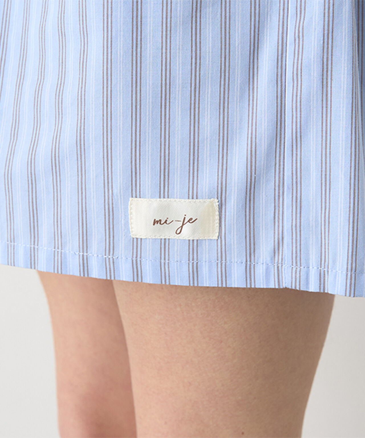 Stripe Shorts,Beige, large image number 7