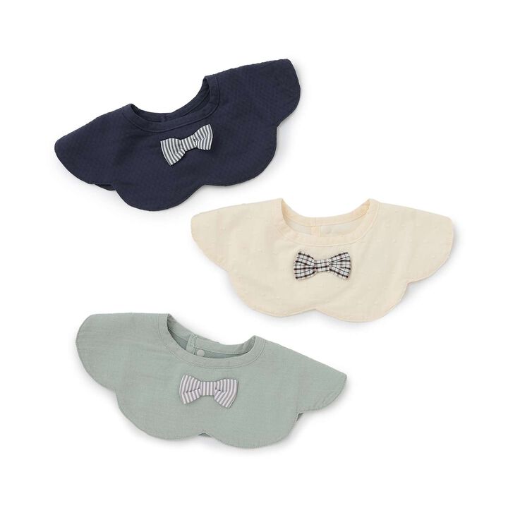 Fluffy Ribbon Bib,Navy, medium image number 8