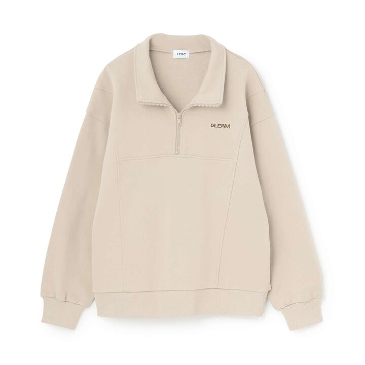 [LTXC/Cotton 100%] Half ZIP Pullover,Smoke white, medium image number 13