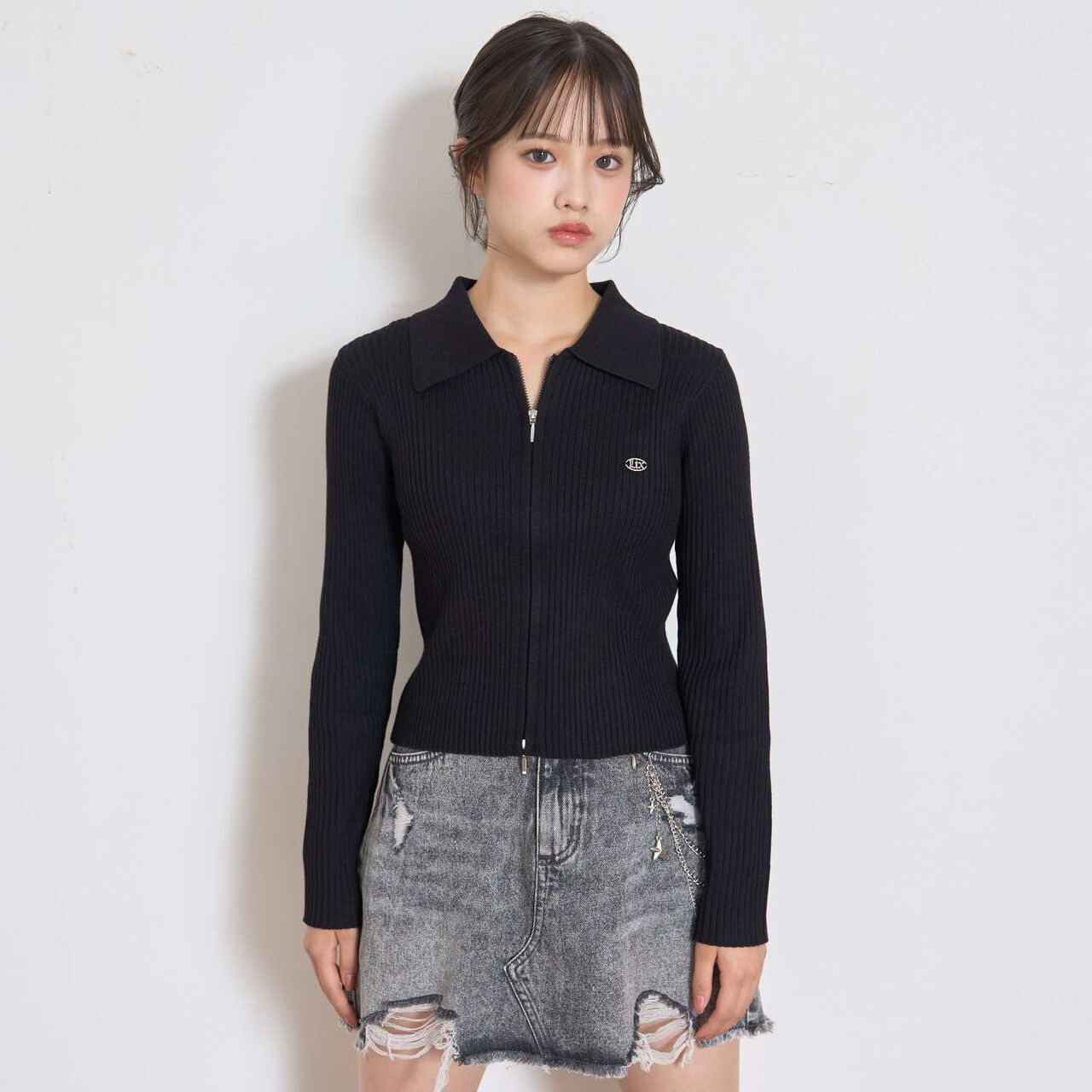 [LTXC] Rib WZIP Cardigan,Brown, large image number 5