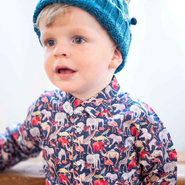 Q for the Zoo Wide Shirt,Navy, medium image number 0