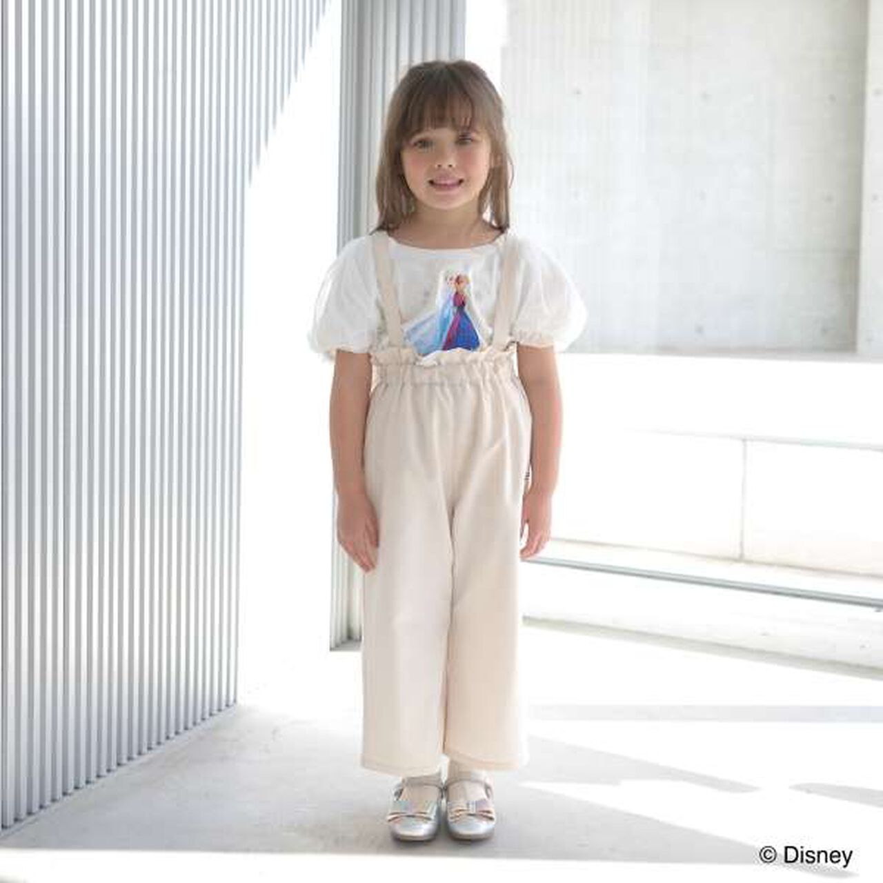 [Frozen] [Soft Cotton] Anna and the Snow Queen / Sparkling T-Shirt,Off white, large image number 16