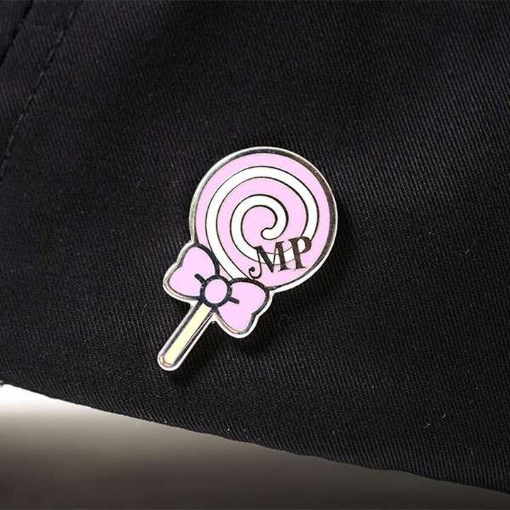 Berie-chan Cap (with Pin Badge),Black, medium image number 11