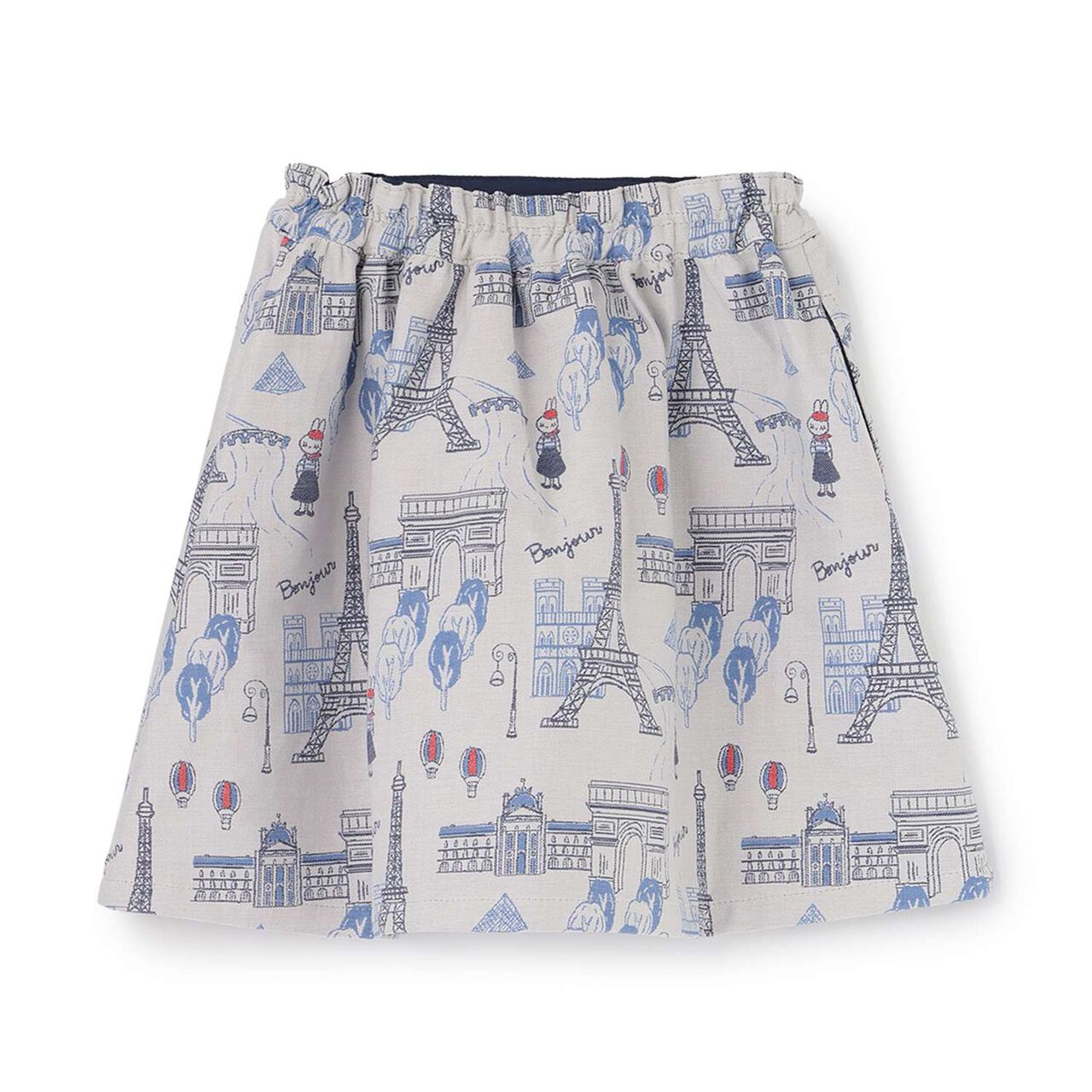 [Made in Japan] Paris Pattern Jacquard Skirt,Ivory, large image number 9