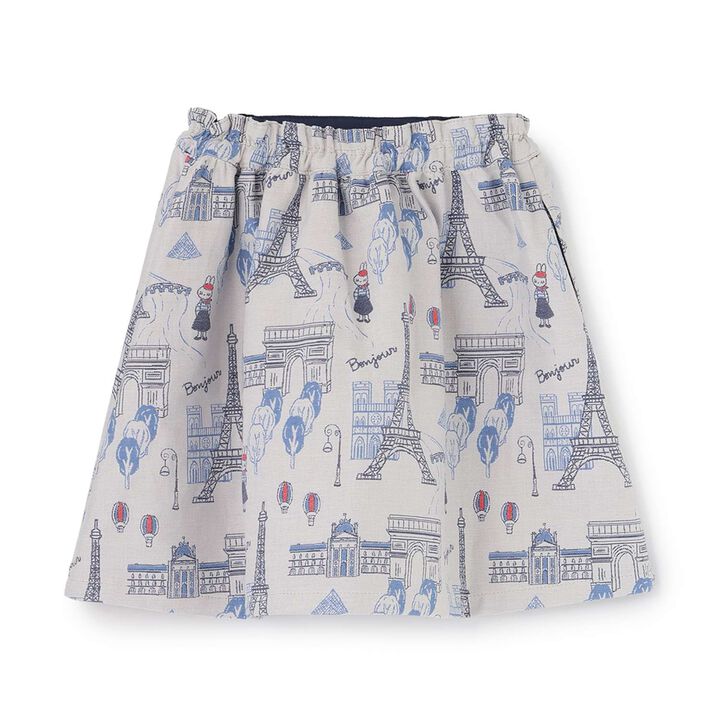 [Made in Japan] Paris Pattern Jacquard Skirt,Ivory, medium image number 9