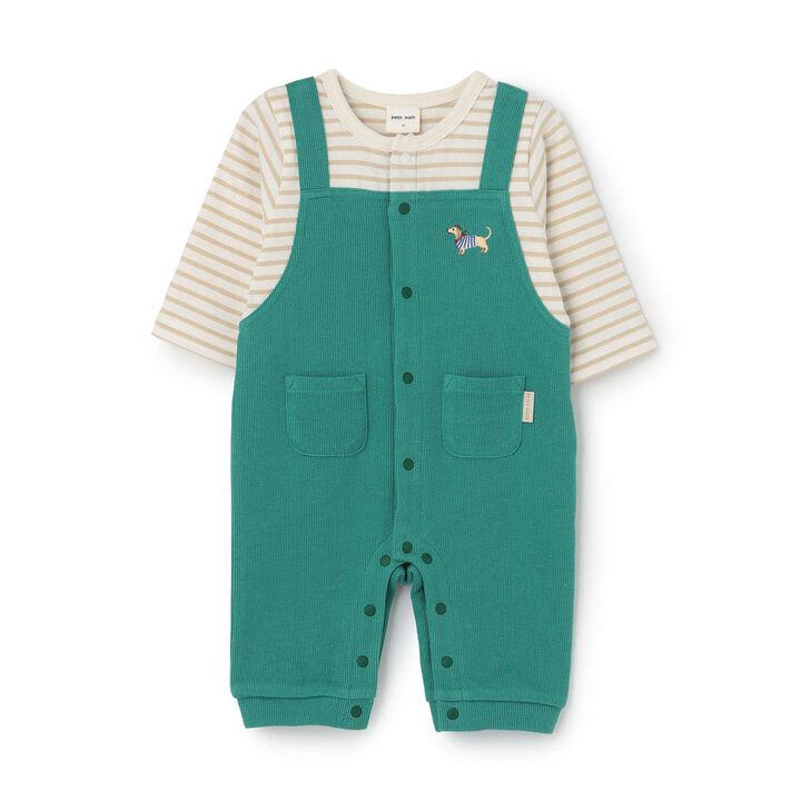 Animal-Style Overall Coverall,Navy, medium image number 2