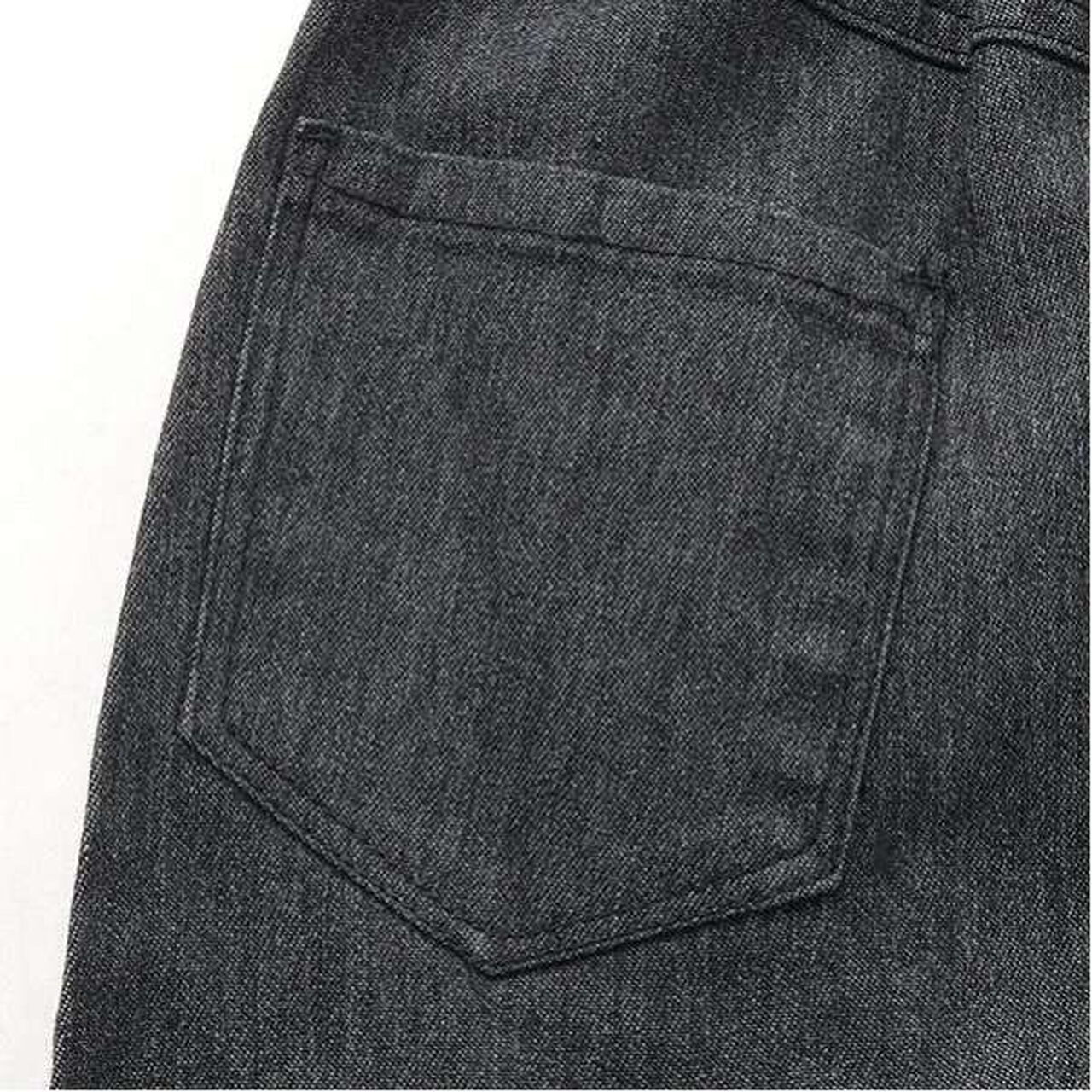 Denim Tuck Skirt,Charcoal gray, large image number 10