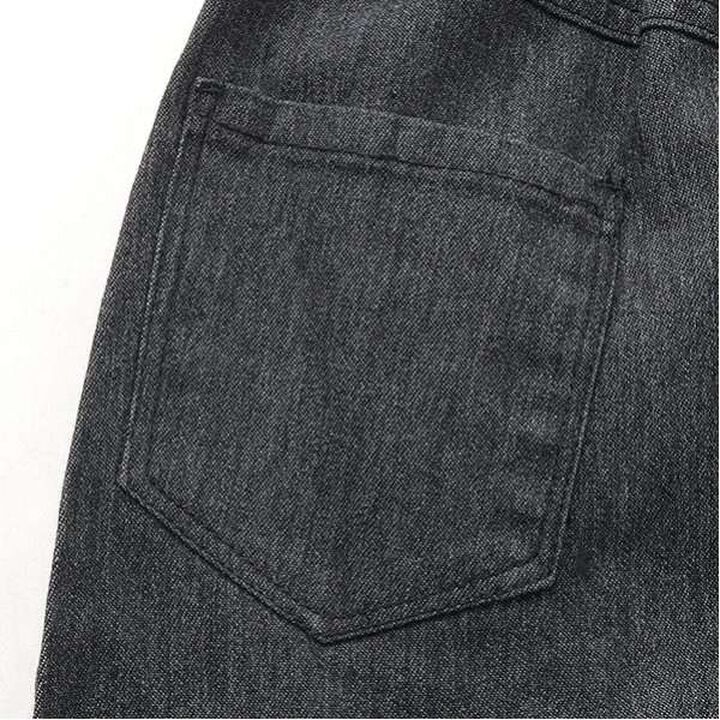 Denim Tuck Skirt,Charcoal gray, medium image number 10
