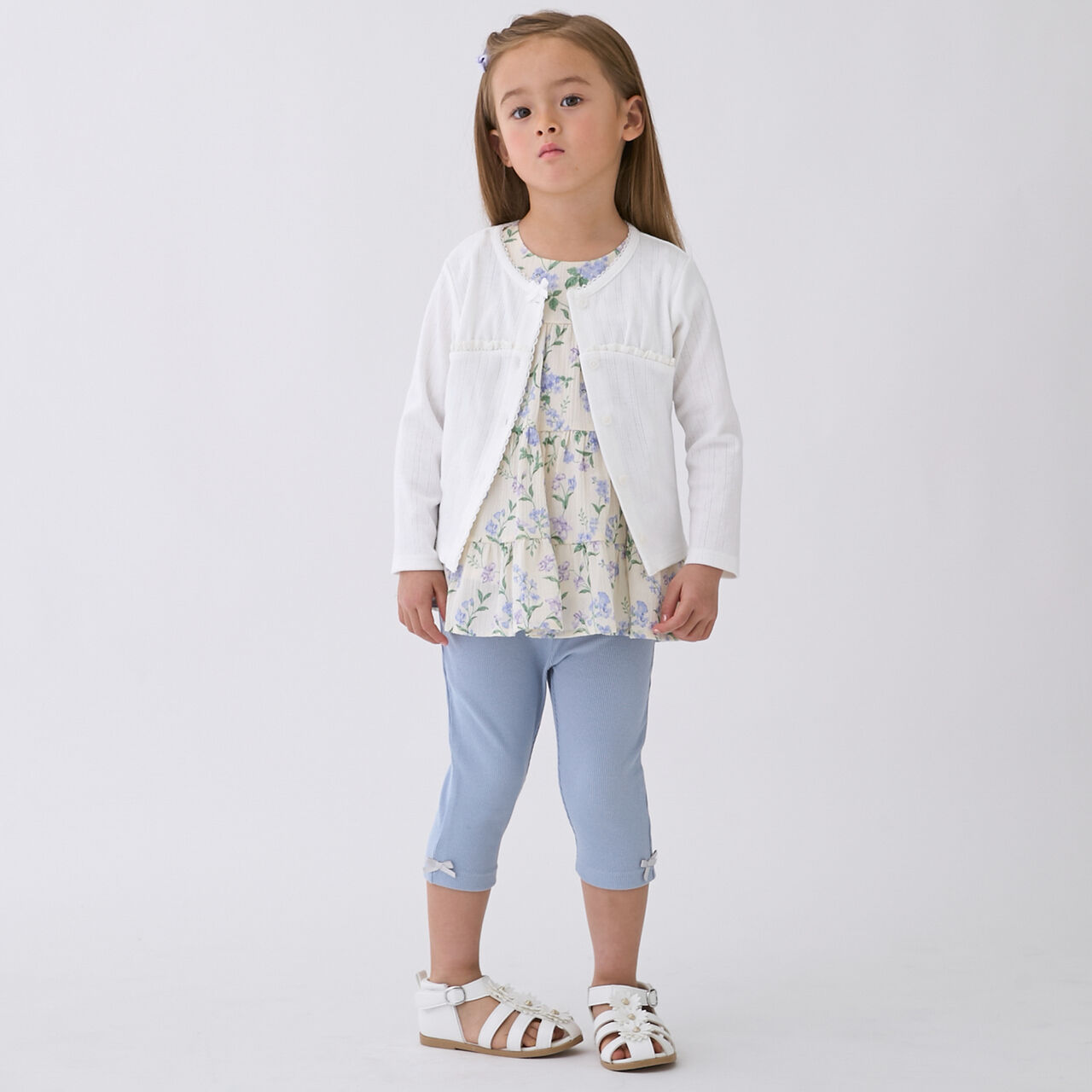 Link UV Needle-Punched Cut Cardigan,Multi color, large image number 7